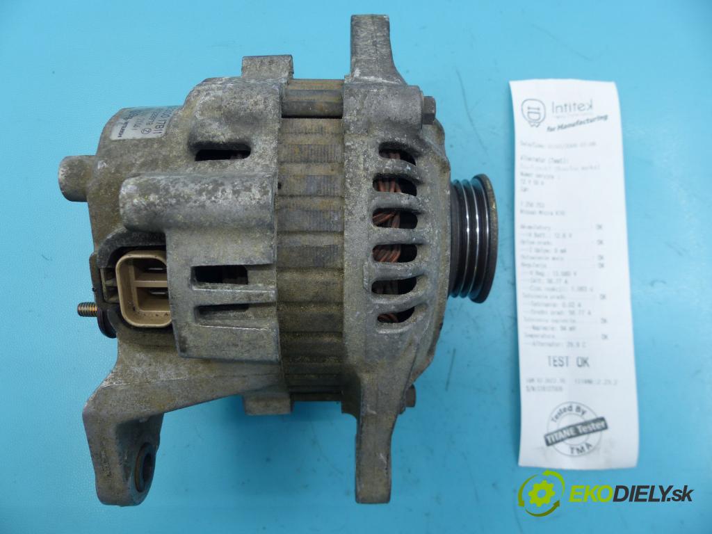 Nissan Micra K10 1982-1992 1.2 karburátor: 54 HP manual 40 kW 1235 cm3 3- Alternator 23100-17B11 (Alternátory)