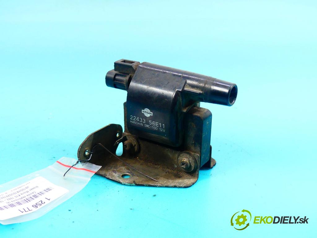 Nissan Micra K10 1982-1992 1.2 karburátor: 54 HP manual 40 kW 1235 cm3 3- cievka zapaľovacia 22433 56E11 (Zapaľovacie cievky, moduly)