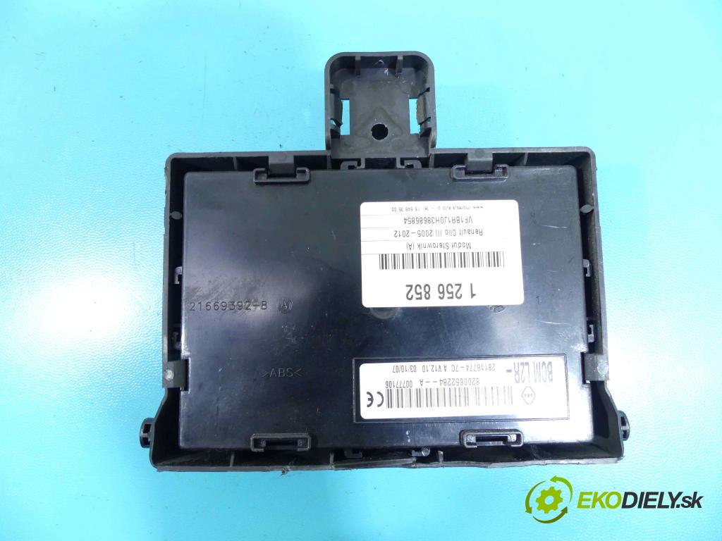 Renault Clio III 2005-2012 1,2.0 16v 75 HP manual 55 kW 1149 cm3 5- modul riadiaca jednotka 8200652284A (Ostatné)