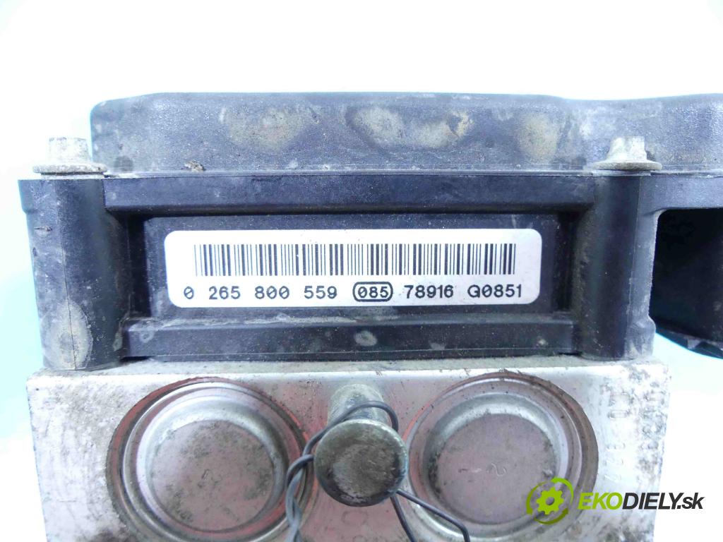 Renault Clio III 2005-2012 1,2.0 16v 75 HP manual 55 kW 1149 cm3 5- čerpadlo abs 0265800559 (Pumpy ABS)
