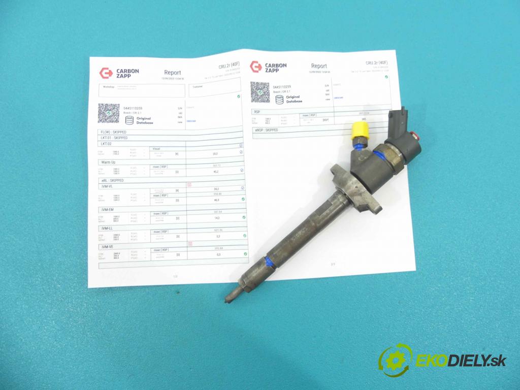 Ford Focus Mk2 2004-2011 1.6 tdci 109 HP manual 80 kW 1560 cm3 5- vstrek 0445110259 (Vstrekovače)