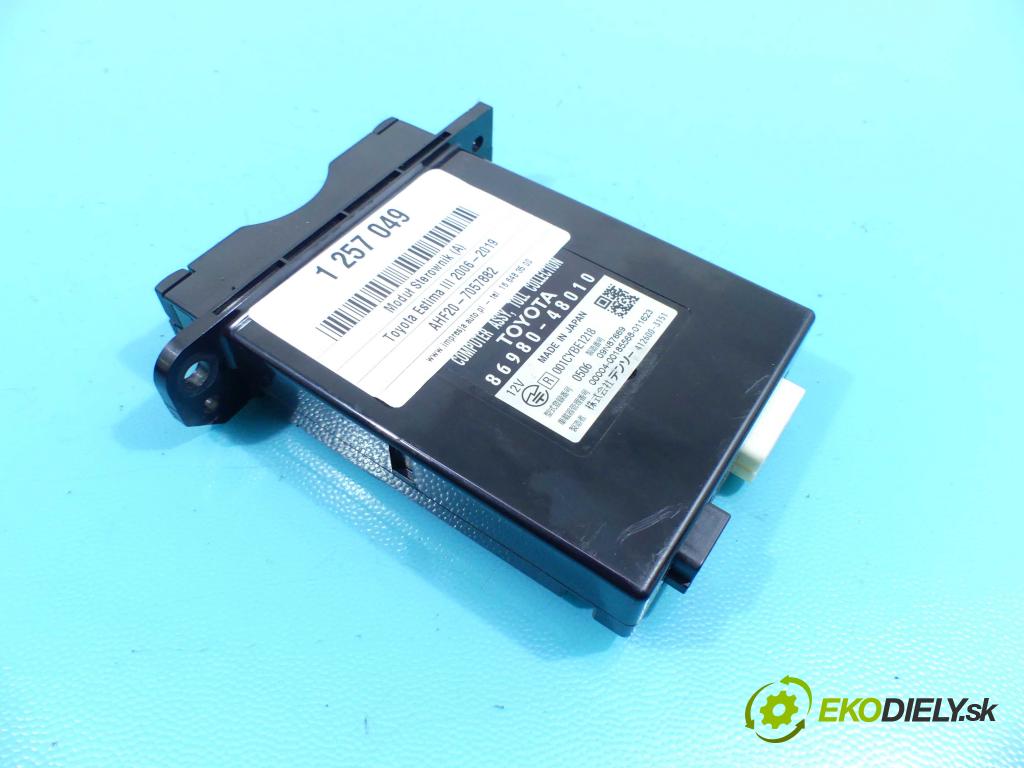 Toyota Estima III 2006-2019 2.4 vvti 170 HP automatic 125 kW 2399 cm3 5- modul riadiaca jednotka 86980-48010 (Ostatné)
