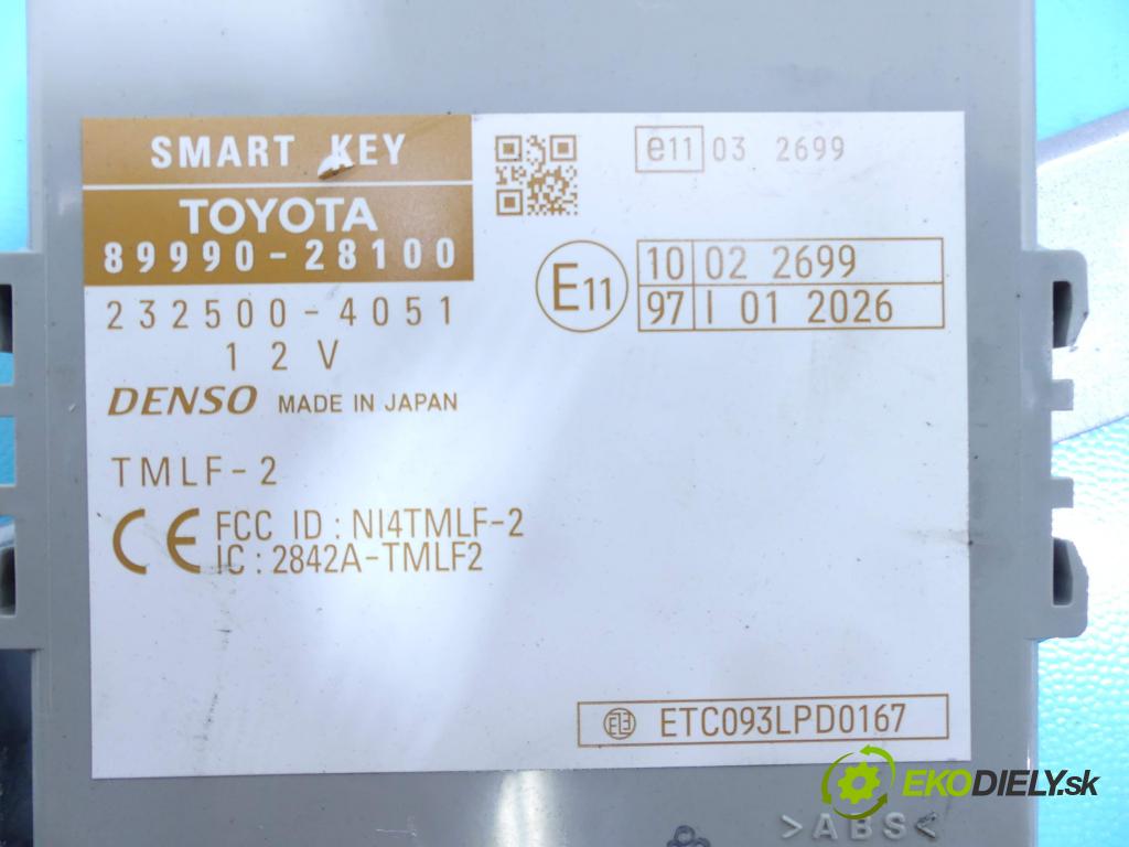 Toyota Estima III 2006-2019 2.4 vvti 170 HP automatic 125 kW 2399 cm3 5- modul riadiaca jednotka 89990-28100 (Ostatné)