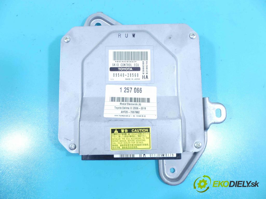 Toyota Estima III 2006-2019 2.4 vvti 170 HP automatic 125 kW 2399 cm3 5- modul riadiaca jednotka 89540-28560 (Ostatné)
