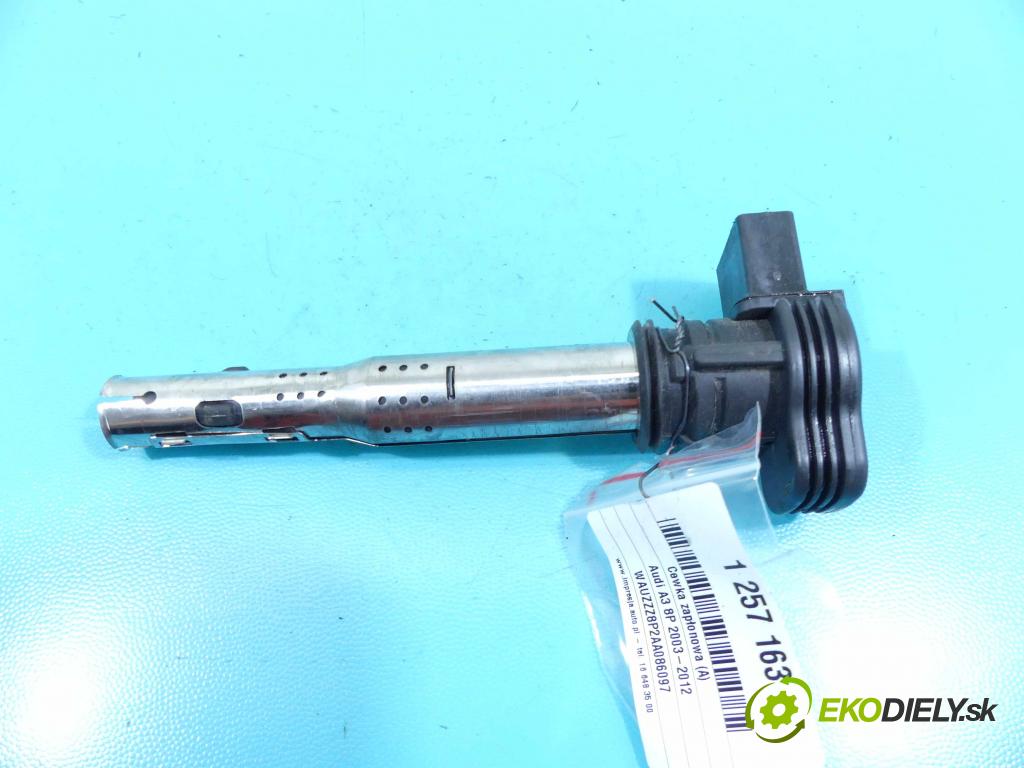 Audi A3 8P 2003-2012 1.8 TFSI 160 HP manual 118 kW 1798 cm3 5- cievka zapaľovacia 0065134319 (Zapaľovacie cievky, moduly)