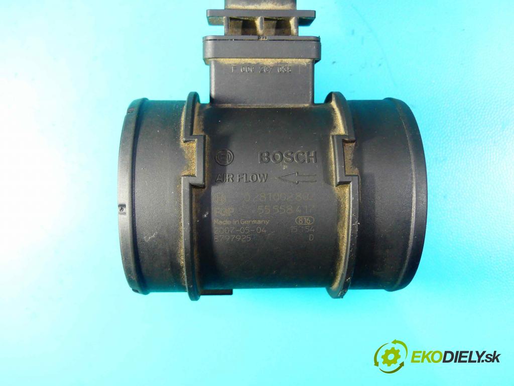 Opel Meriva A 2002-2010 1.2 cdti 75 HP manual 55 kW 1248 cm3 5- průtokoměr: 55558417 (Váhy vzduchu)