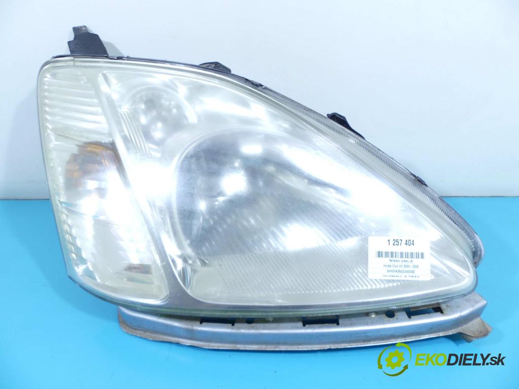 Honda Civic VII 2000-2006 1.7 ctdi: 101 HP manual 74 kW 1686 cm3 3- Reflektor: pravý 0301193302 (Pravé)