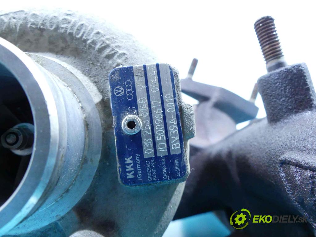 Seat Cordoba II 6L 2002-2008 1.9 tdi 101 HP manual 74 kW 1896 cm3 4- turbodúchadlo, turbo BV39A-0019 (Turbodúchadlá (kompletné))