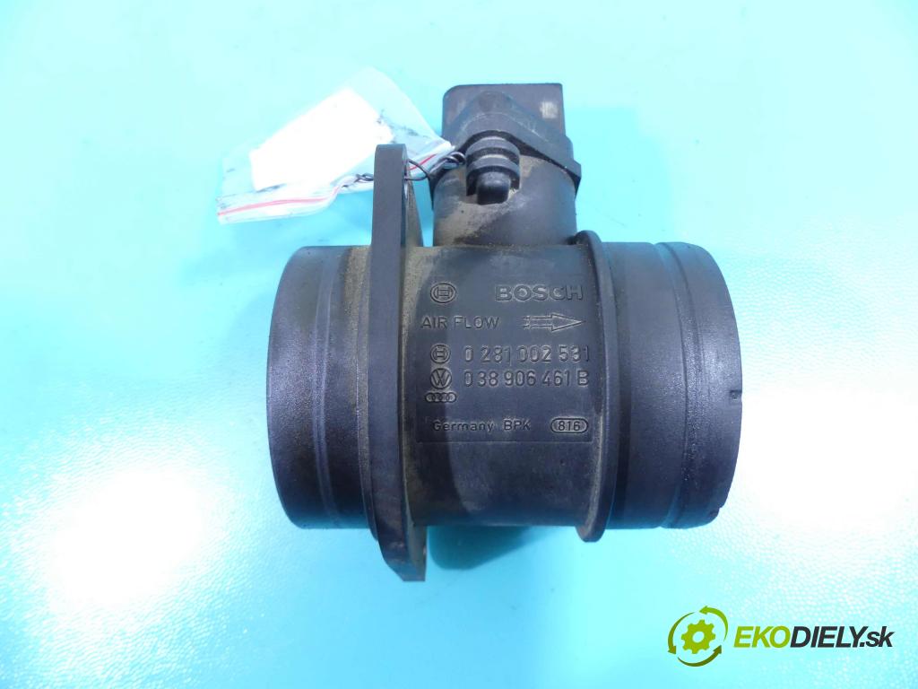 Seat Cordoba II 6L 2002-2008 1.9 tdi 101 HP manual 74 kW 1896 cm3 4- průtokoměr: 0281002531 (Váhy vzduchu)