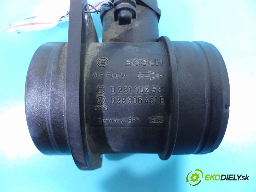 Seat Cordoba II 6L 2002-2008 1.9 tdi 101 HP manual 74 kW 1896 cm3 4- průtokoměr: 0281002531 (Váhy vzduchu)