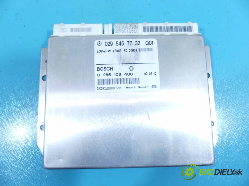 Mercedes E W210 1995-2002 2.0 kompressor 186KM: manual 137 kW 1998 cm3 4- modul riadiaca jednotka 0295457732 (Ostatné)