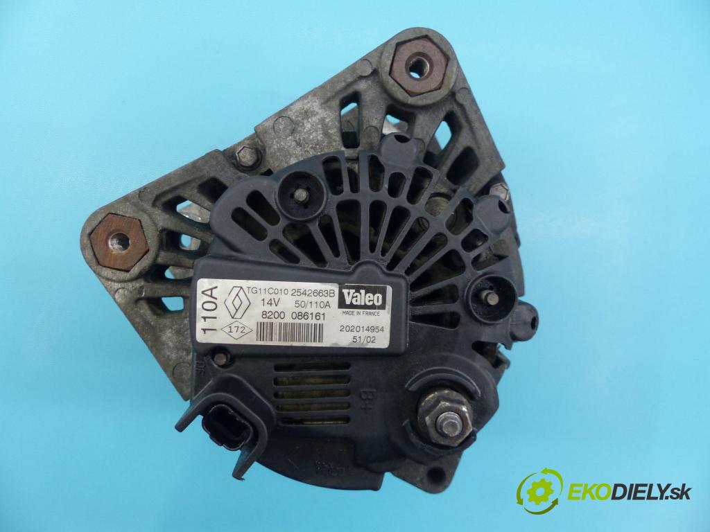 Renault Scenic II 2003-2009 1.9 dci 120 hp manual 88 kW 1870 cm3 5- Alternator 8200086161 (Alternátory)