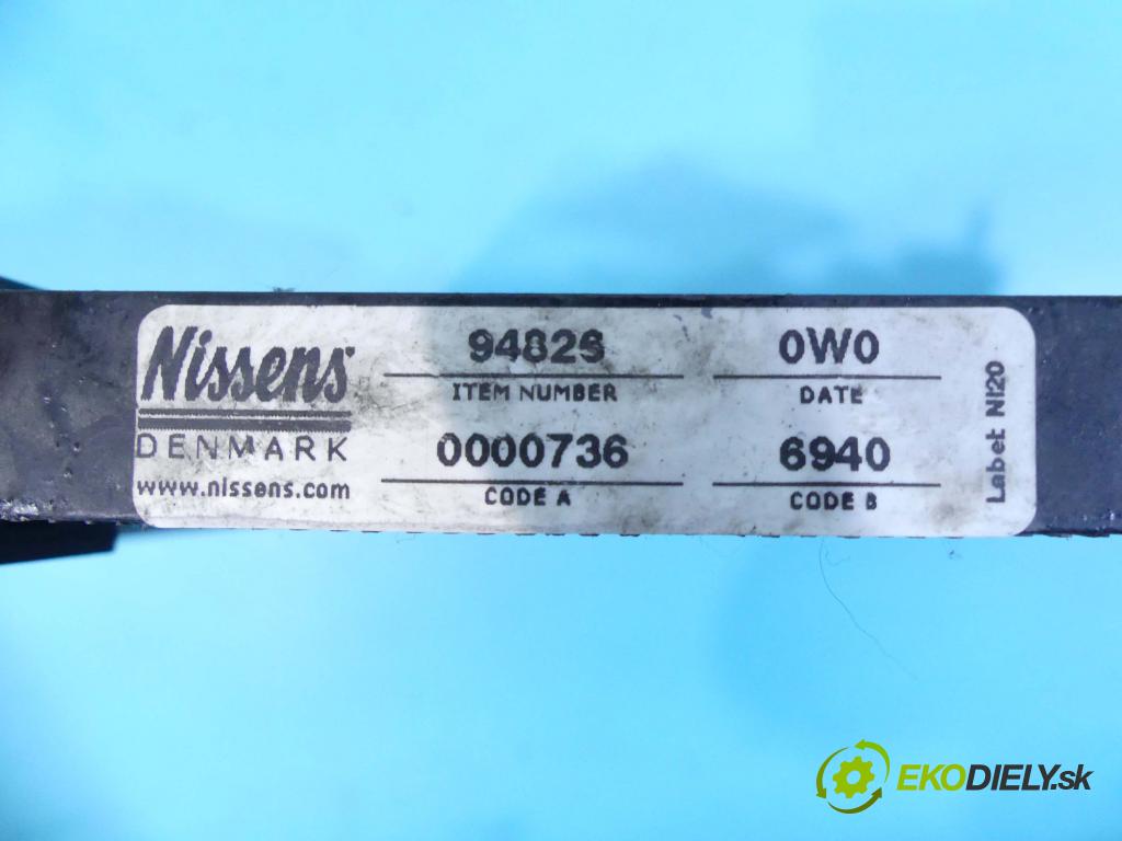 Citroen C4 I 2004-2011 1.6 hdi 90 HP manual 66 kW 1560 cm3 5- chladič klimatizácie  (Chladiče klimatizácie)