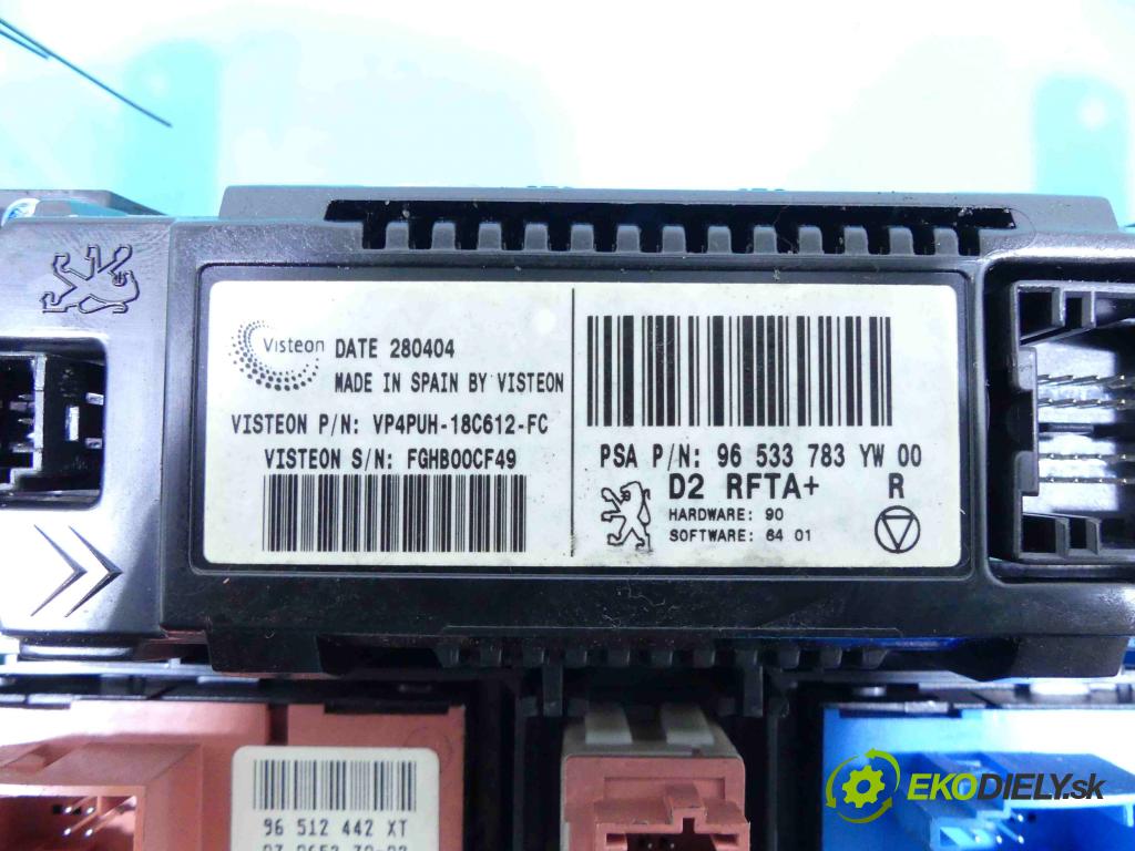 Peugeot 407 2.0 hdi 136 HP manual 100 kW 1997 cm3 4- panel kúrenia 96533783