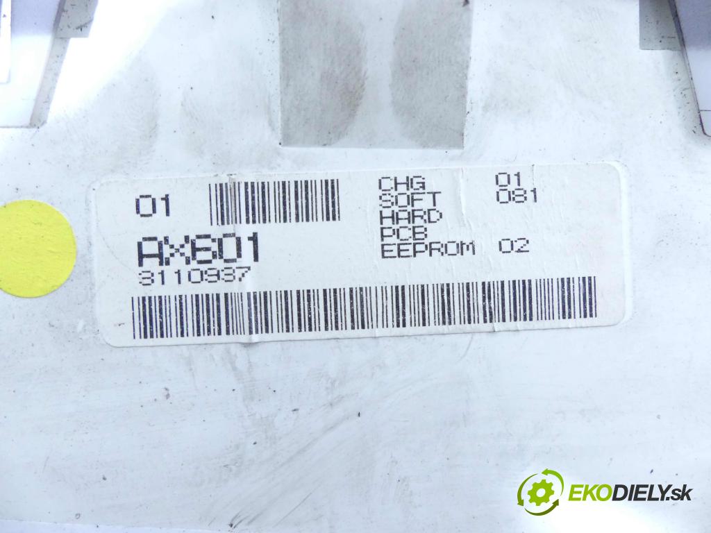 Nissan Micra K12 2003-2010 1.4 16v 88 HP manual 65 kW 1386 cm3 5- Zobrazit: AX6013110937 (Prístrojové dosky, displeje)