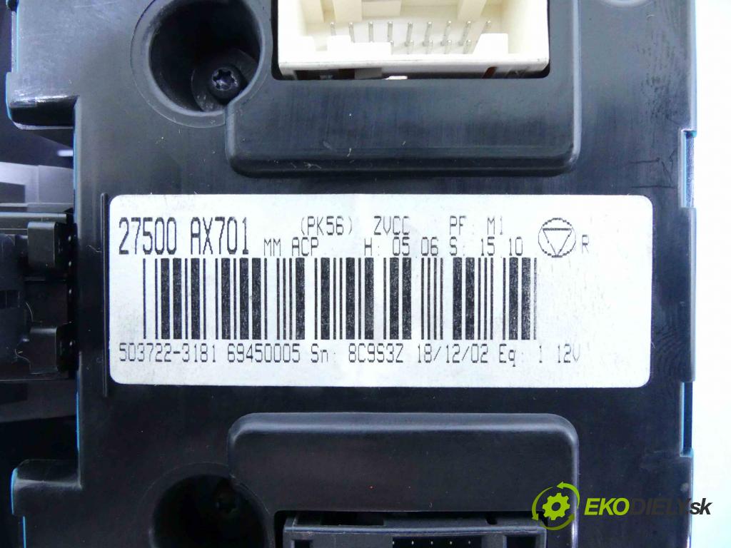 Nissan Micra K12 2003-2010 1.4 16v 88 HP manual 65 kW 1386 cm3 5- panel kúrenia 27500AX701
