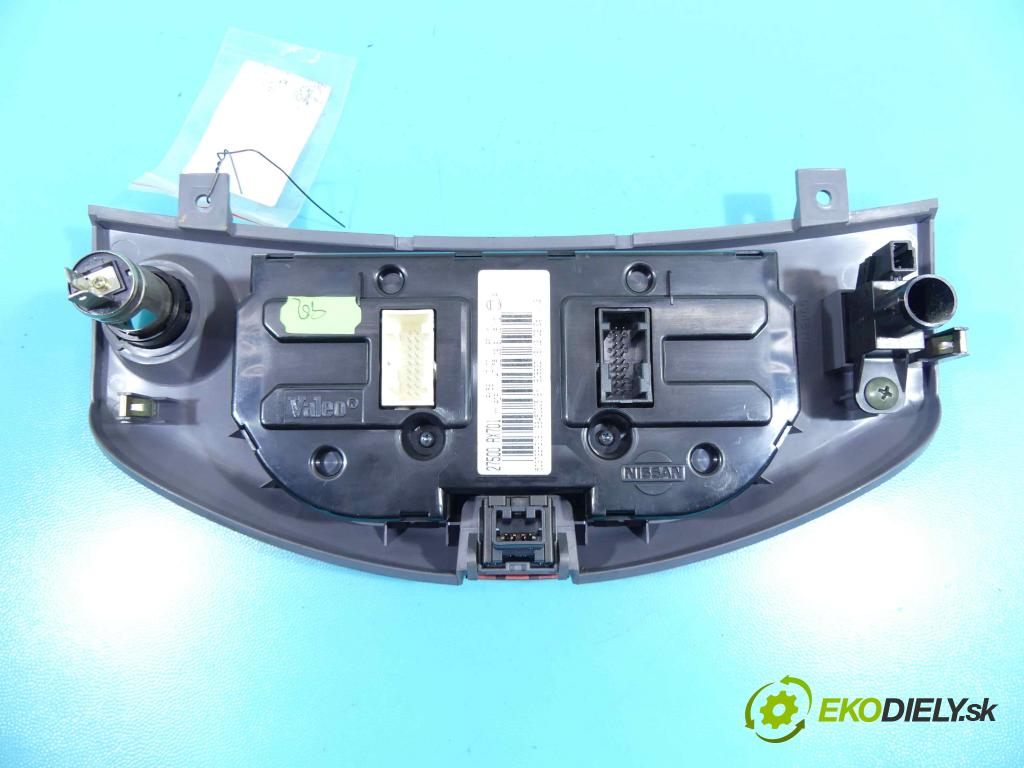 Nissan Micra K12 2003-2010 1.4 16v 88 HP manual 65 kW 1386 cm3 5- panel kúrenia 27500AX701