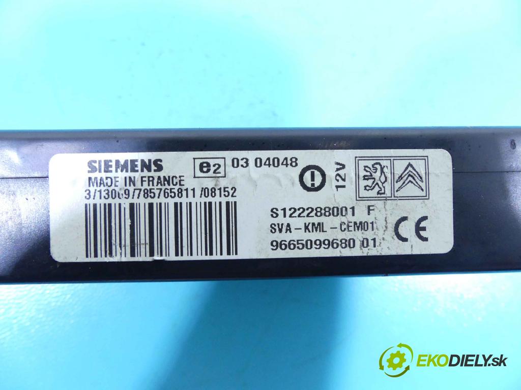 Citroen C3 I 2002-2009 1.4 hdi 68 HP manual 50 kW 1398 cm3 5- modul riadiaca jednotka 9665099680 (Ostatné)