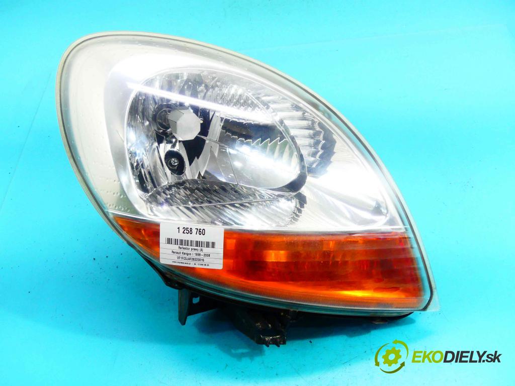 Renault Kangoo I 1998-2008 1.9d 64 HP manual 47 kW 1870 cm3 5- Reflektor: pravý 8200150617 (Pravé)