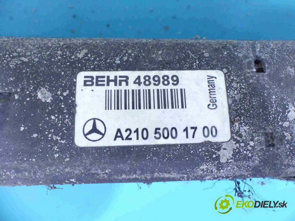 Mercedes E W210 1995-2002 2.0 kompressor 186KM: manual 137 kW 1998 cm3 4- Intercooler A2105001700 (Chladiče nasávaného vzduchu (intercoolery))