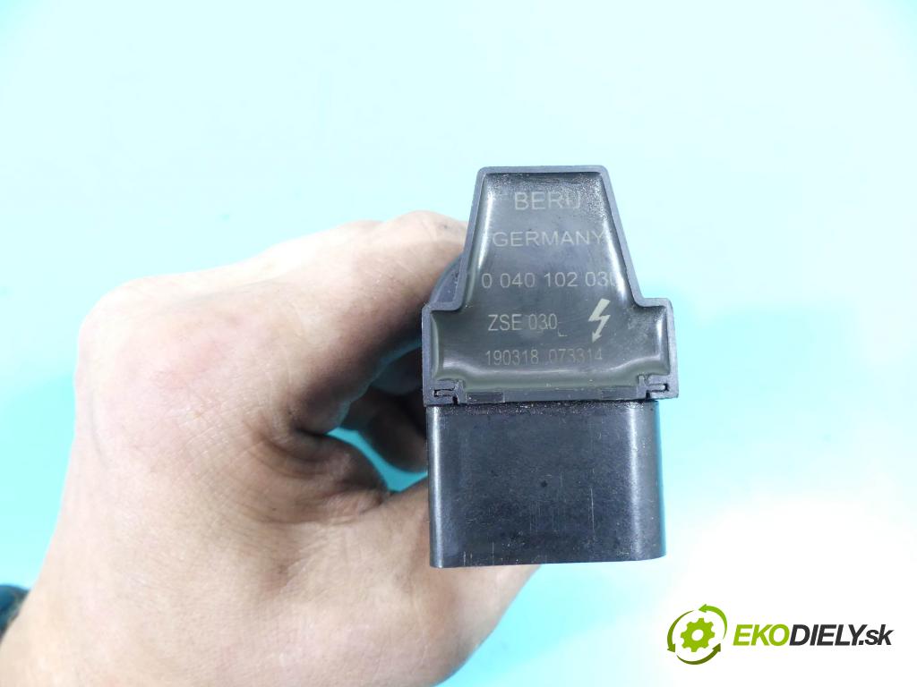 Seat Ibiza III 6L 2002-2008 1.4 16v 101 HP manual 74 kW 1390 cm3 3- cievka zapaľovacia 0040102030 (Zapaľovacie cievky, moduly)