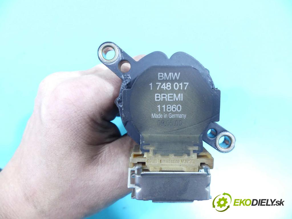 Bmw 3 E46 1998-2007 2.5 24v 170 HP automatic 125 kW 2494 cm3 2- cievka zapaľovacia 1748017 (Zapaľovacie cievky, moduly)