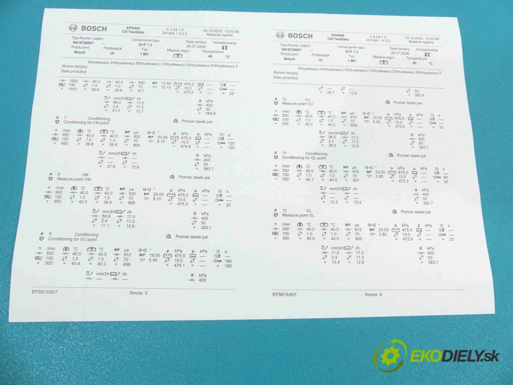Vw Passat B5 1995-2005 1.9 tdi 116 hp manual 85 kW 1896 cm3 5- vstřikovací čerpadlo 0414720007 (Vstřikovač paliva)