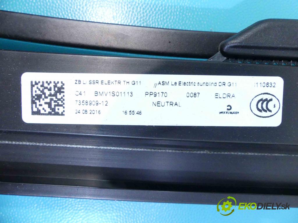 Bmw 7 G11 2015-2022 3.0d 265KM automatic 195 kW 2993 cm3 4- roleta 7358909-12 (Rolety kufra)