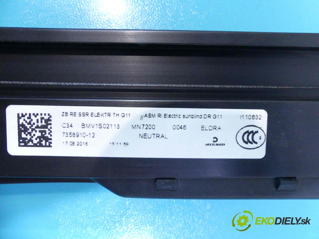 Bmw 7 G11 2015-2022 3.0d 265KM automatic 195 kW 2993 cm3 4- roleta 105474200C (Rolety kufra)