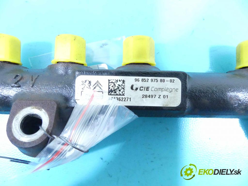 Ford Focus Mk3 2010-2018 1.6 tdci 116 HP manual 85 kW 1560 cm3 5- lišta vstrekovacia 9685297580 (Vstrekovacie lišty)