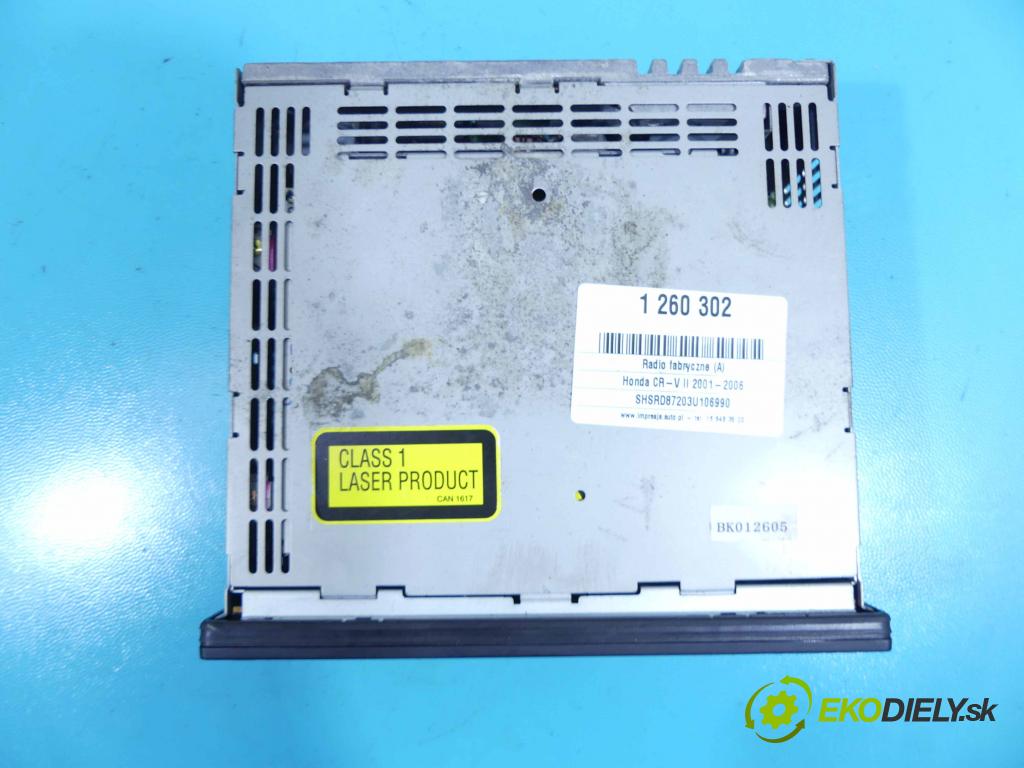 Honda CR-V II 2001-2006 2.0 16v 150 HP manual 110 kW 1998 cm3 5- Radio originál 39101-S9A-E010-M1