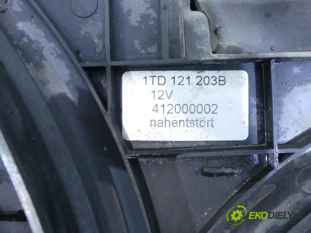 Vw Touran I 2003-2015 2.0 tdi 140 HP automatic 103 kW 1968 cm3 5- Ventilátor chladiča 1TD121203B