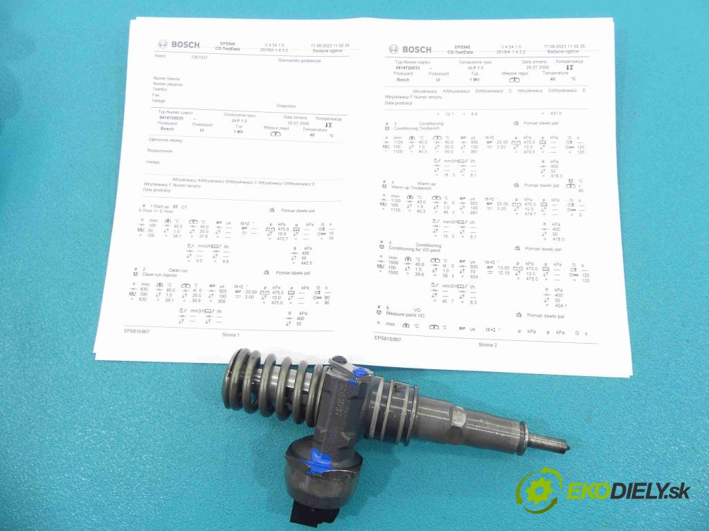 Seat Ibiza III 6L 2002-2008 1.4 tdi 75 HP manual 55 kW 1422 cm3 3- vstrekovacie čerpadlo 0414720035 (Vstrekovače)