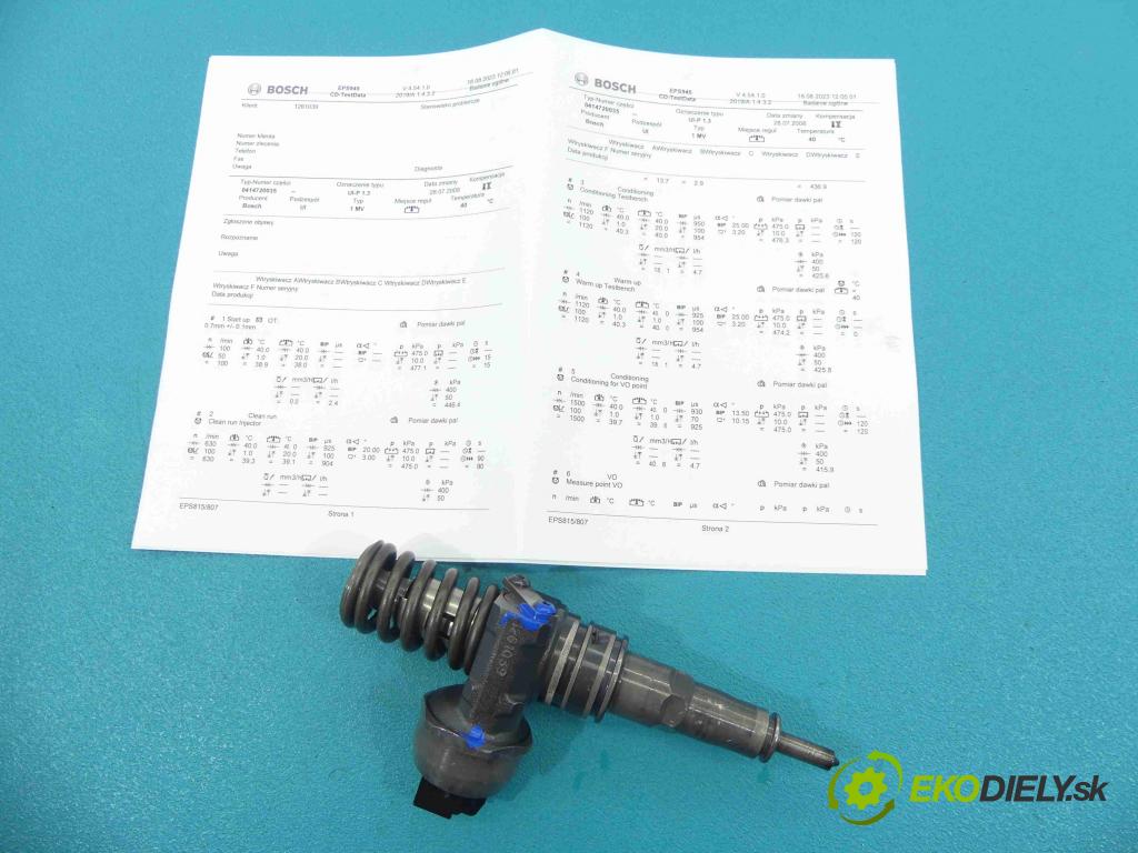 Seat Ibiza III 6L 2002-2008 1.4 tdi 75 HP manual 55 kW 1422 cm3 3- vstrekovacie čerpadlo 0414720035 (Vstrekovače)