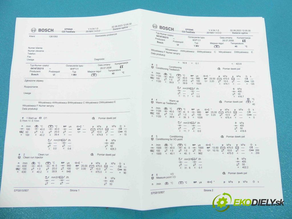 Vw Jetta V 2005-2010 1.9 tdi 105 HP manual 77 kW 1896 cm3 4- vstrekovacie čerpadlo 0414720215 (Vstrekovače)
