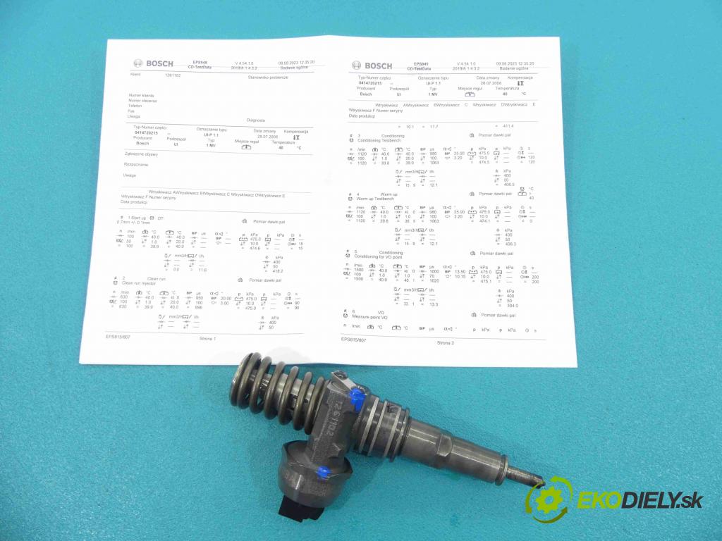 Vw Jetta V 2005-2010 1.9 tdi 105 HP manual 77 kW 1896 cm3 4- vstrekovacie čerpadlo 0414720215 (Vstrekovače)