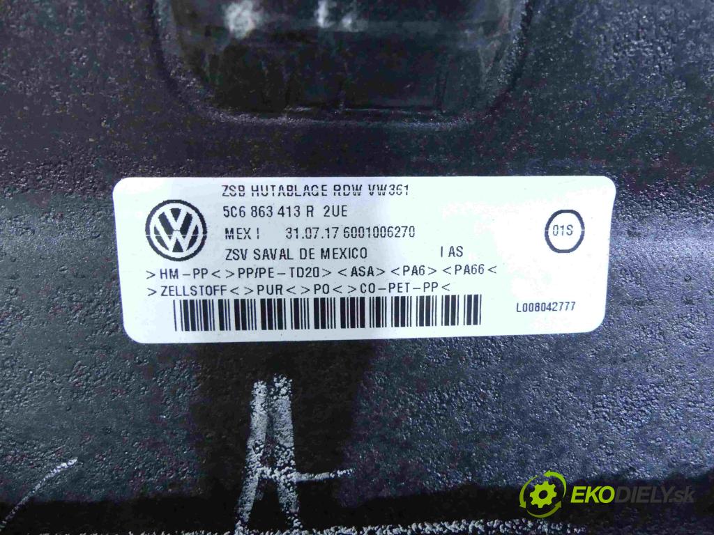 Vw Jetta VI 2010-2018 1.4 tsi 125 HP automatic 92 kW 1395 cm3 4- zadná 5C6863413R (Pláta zadné)