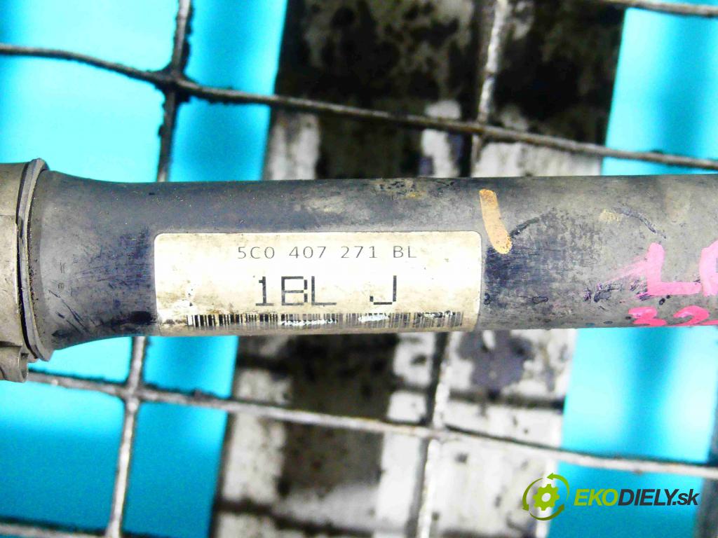 Vw Jetta VI 2010-2018 1.4 tsi 125 HP automatic 92 kW 1395 cm3 4- poloos ľavé 5C0407271BL (Poloosy)