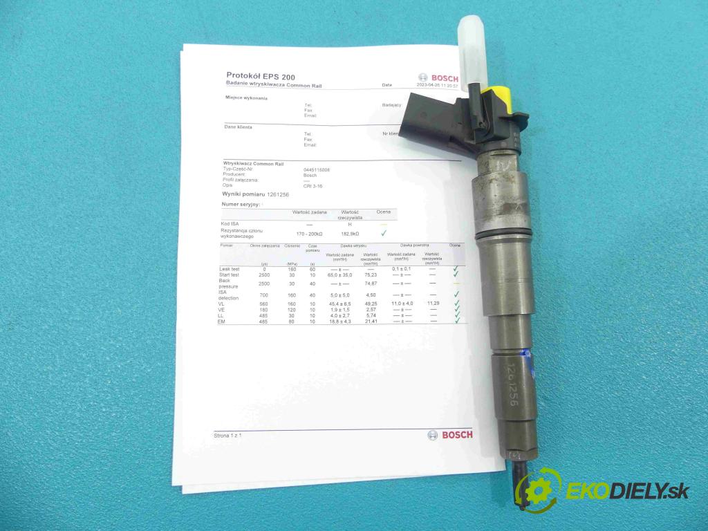 Bmw 5 E60 2003-2010 3.0 D Xdrive: 231 HP automatic 170 kW 2993 cm3 5- vstrek 0445115008 (Vstrekovač paliva)