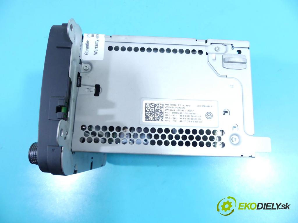 Vw Jetta VI 2010-2018 1.4 tsi 125 HP automatic 92 kW 1395 cm3 4- Radio originál 5C0035680F