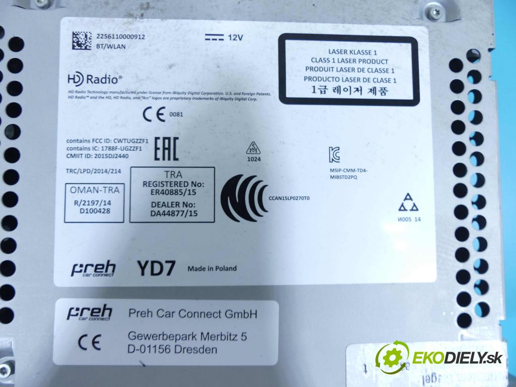 Vw Jetta VI 2010-2018 1.4 tsi 125 HP automatic 92 kW 1395 cm3 4- Radio originál 5C0035680F