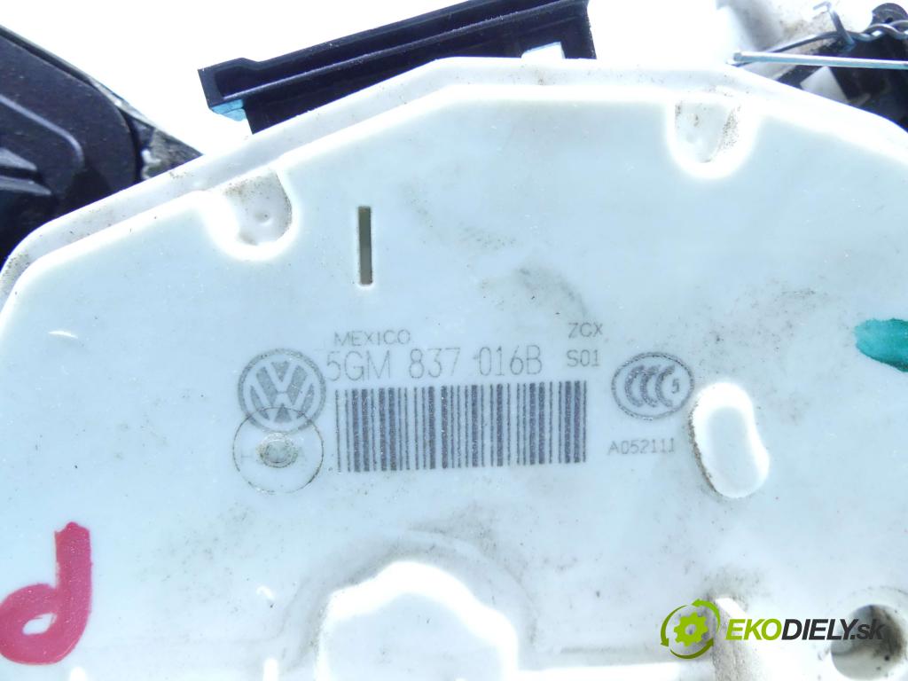 Vw Jetta VI 2010-2018 1.4 tsi 125 hp automatic 92 kW 1395 cm3 4- zámek přední pravý 5GM837016B