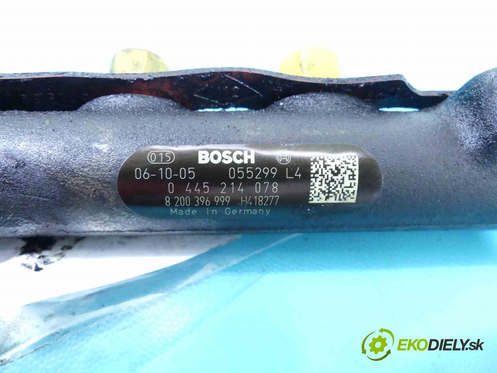 Renault Scenic II 2003-2009 1.9 dci 131 HP manual 96 kW 1870 cm3 5- lišta vstrekovacia 0445214078 (Vstrekovacie lišty)