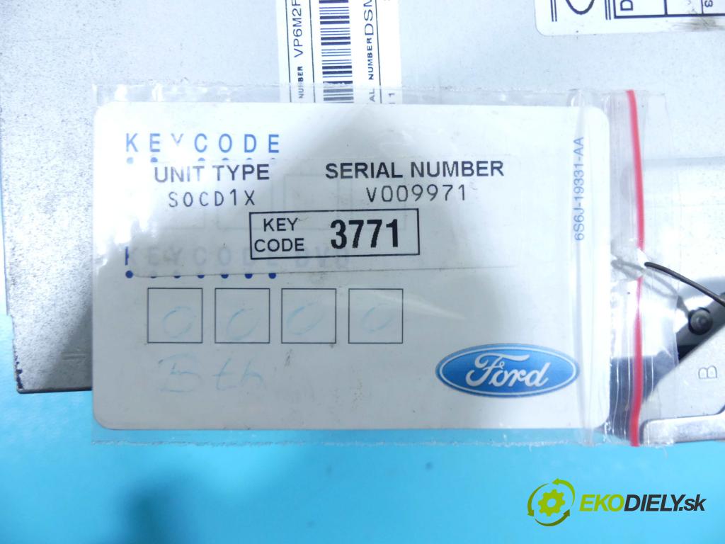 Ford S-max 2.0 tdci 131 HP manual 96 kW 1997 cm3 5- Radio originál 6M2T-18C939-AF