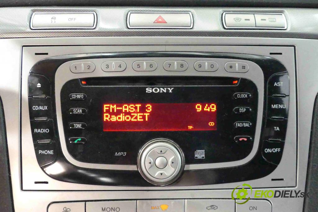 Ford S-max 2.0 tdci 131 HP manual 96 kW 1997 cm3 5- Radio originál 6M2T-18C939-AF