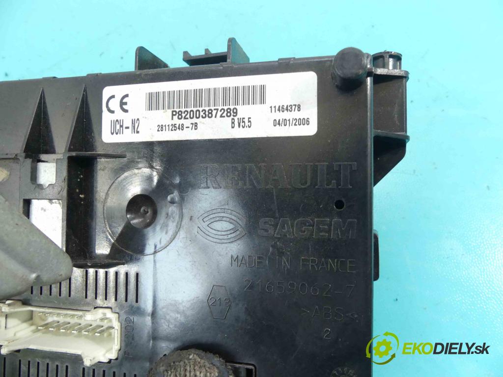 Renault Clio II 1998-2012 1.5 dci 68 HP manual 50 kW 1461 cm3 5- modul riadiaca jednotka 8200387289 (Ostatné)