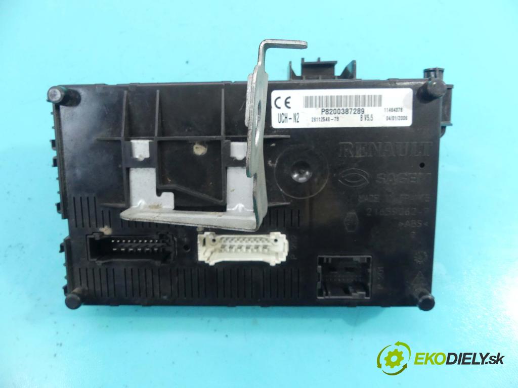 Renault Clio II 1998-2012 1.5 dci 68 HP manual 50 kW 1461 cm3 5- modul riadiaca jednotka 8200387289 (Ostatné)