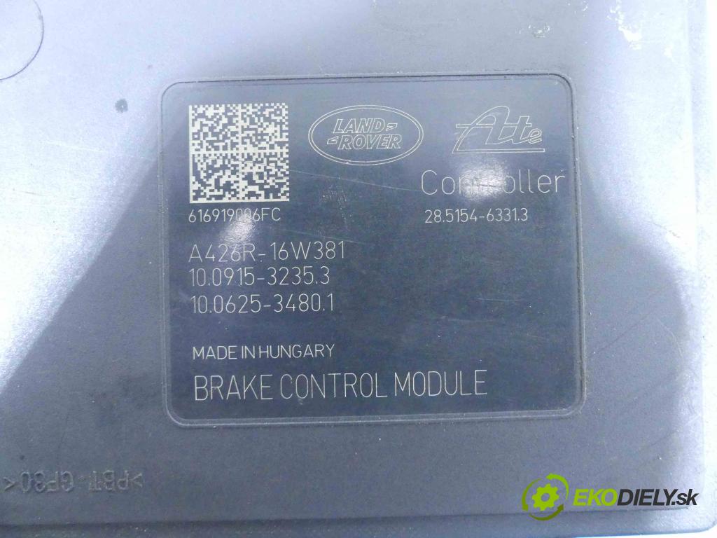 Land rover Discovery Sport 2014-2019 L550 2.0 D 179KM automatic 132 kW 1965 cm3 5- čerpadlo abs HJ32-2C405-AC (Pumpy ABS)