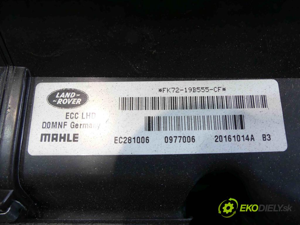 Land rover Discovery Sport 2014-2019 L550 2.0 D 179KM automatic 132 kW 1965 cm3 5- radiator FK72-19B555-CF (Radiátory kúrenia)