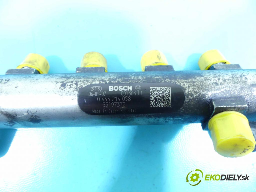 Fiat Croma II 2005-2010 1.9 jtd 150 HP manual 110 kW 1910 cm3 5- lišta vstrekovacia 0445214058 (Vstrekovacie lišty)